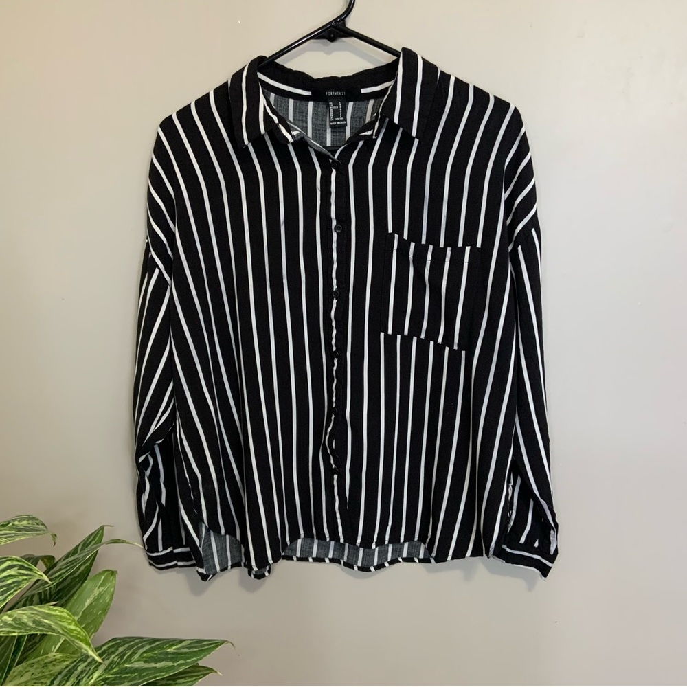 Striped Button Up Dress Shirt